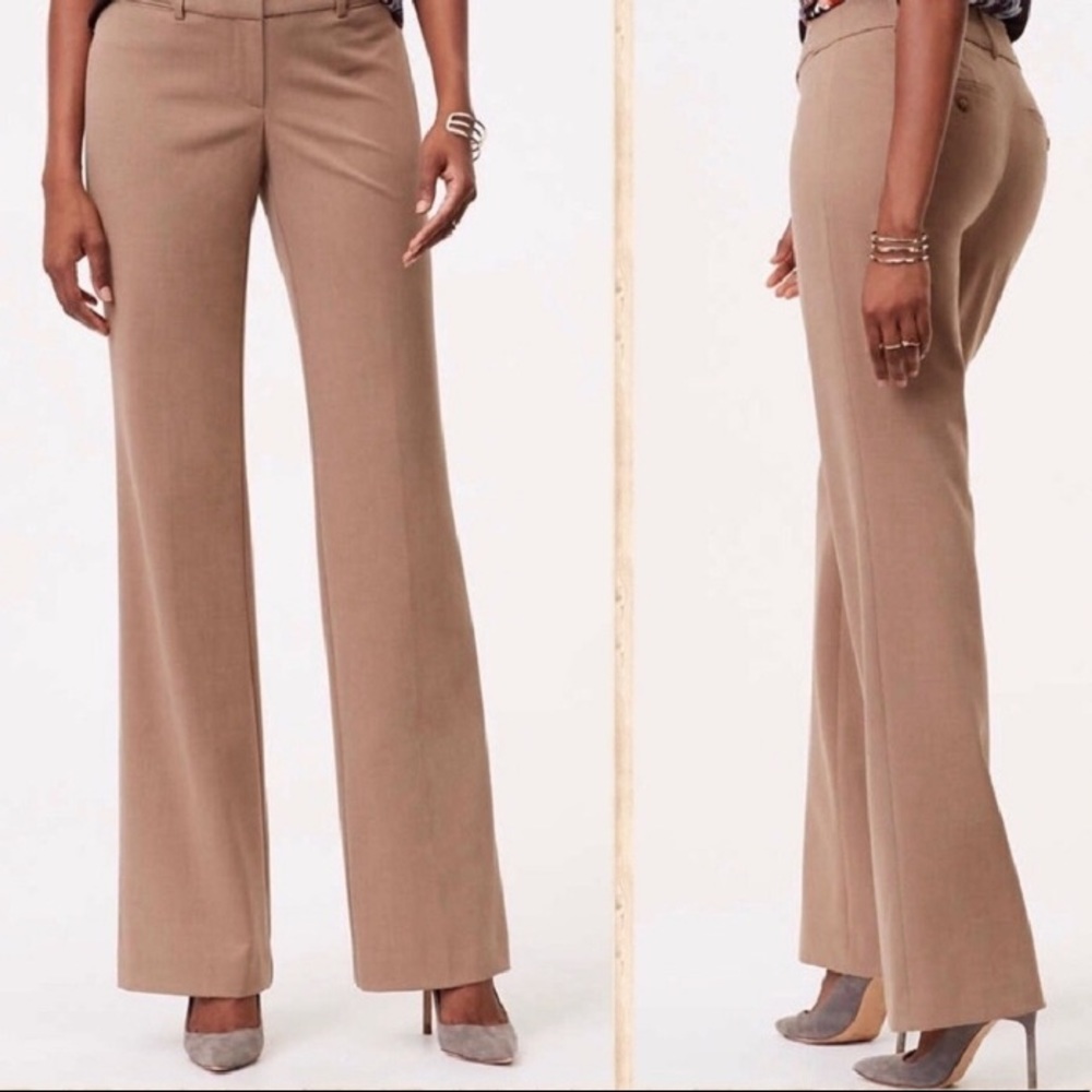 LOFT | Tan Julie Trousers | Size 6
